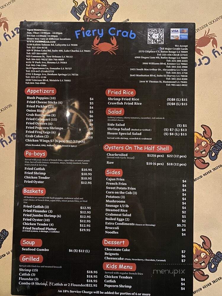 Fiery Crab - Lake Charles, LA menu_pic