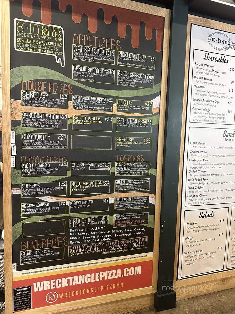 Wrecktangle Pizza - Minneapolis, MN menu_pic