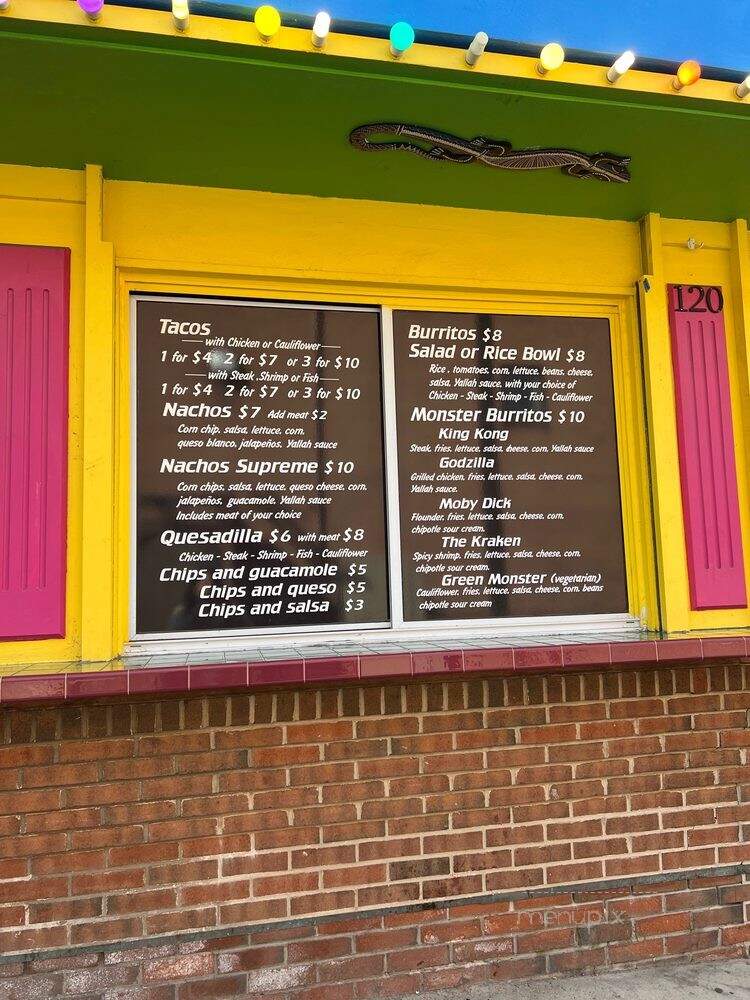 Yallah Taco - State College, PA menu_pic