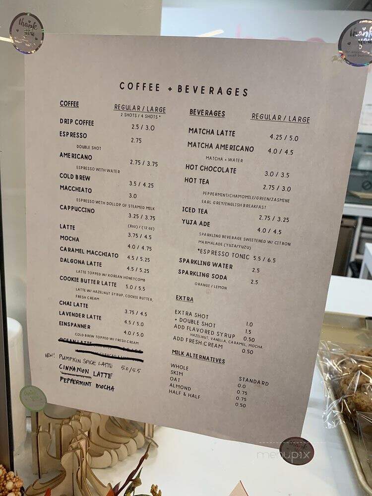 HeeMee Coffee + Bakery - Tucson, AZ menu_pic