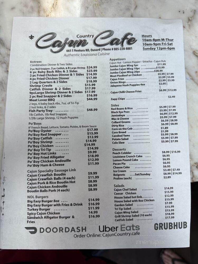 Cajun Country Cafe - Oxnard, CA