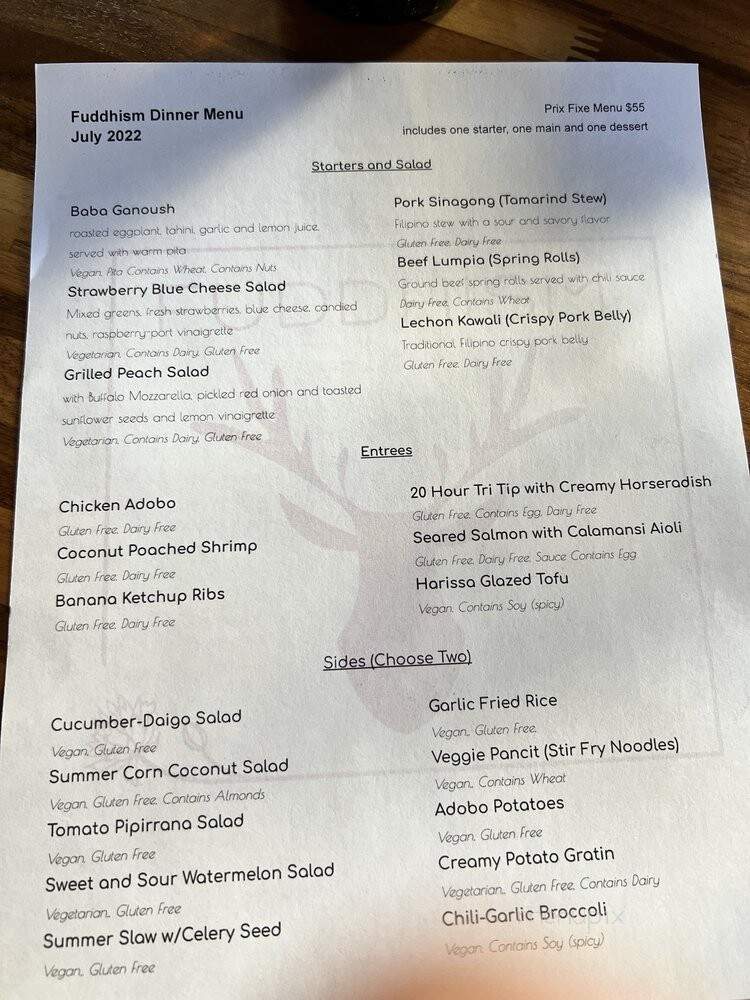 Fuddhism - Truckee, CA menu_pic