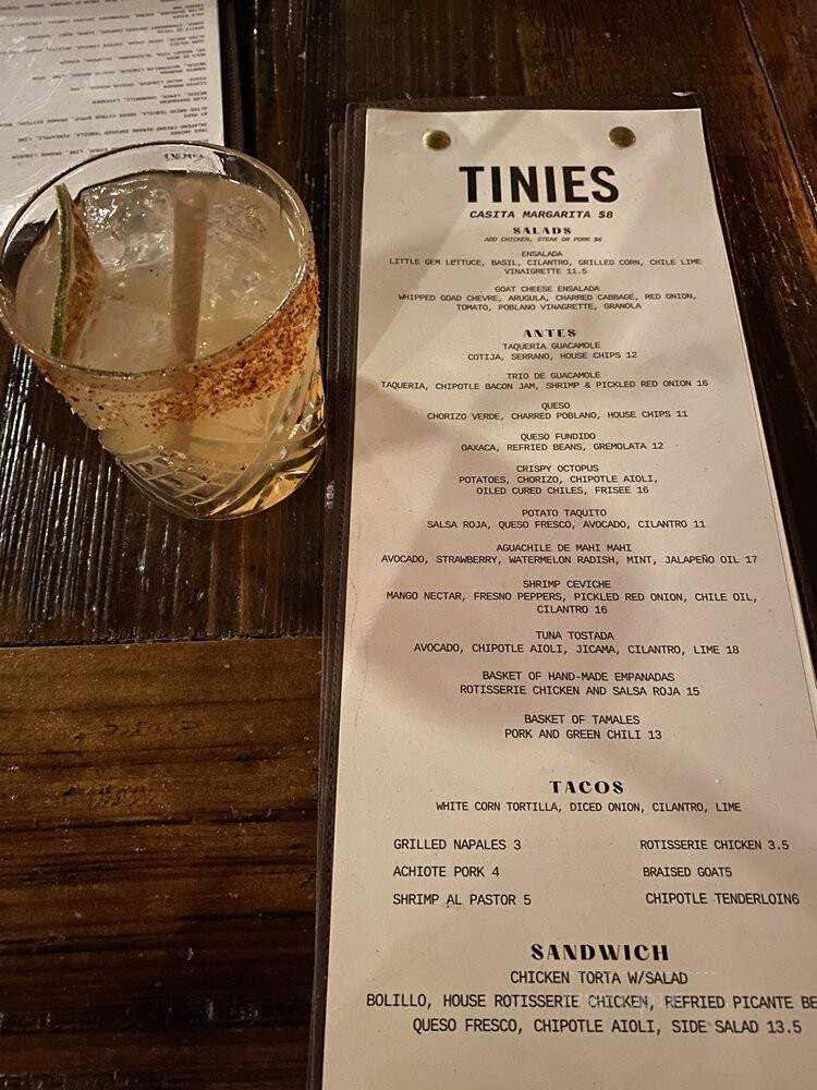 Tinie's Mexican Rotisserie - Fort Worth, TX menu_pic
