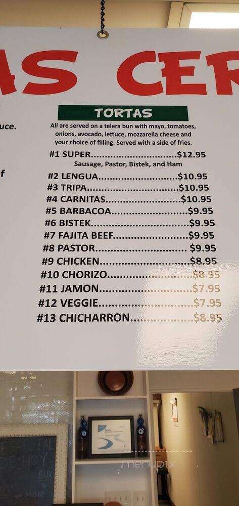 Taquerias Cervantez - Plano, TX menu_pic