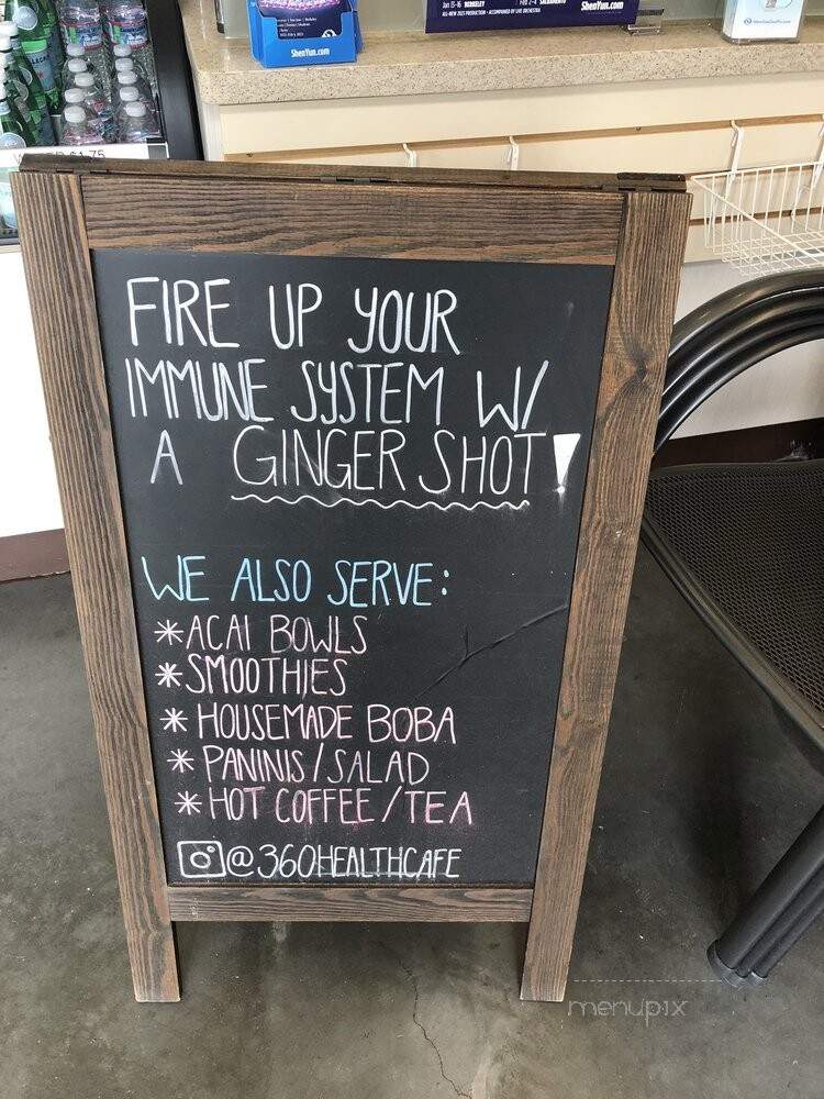 360 Health Cafe - Marina, CA menu_pic
