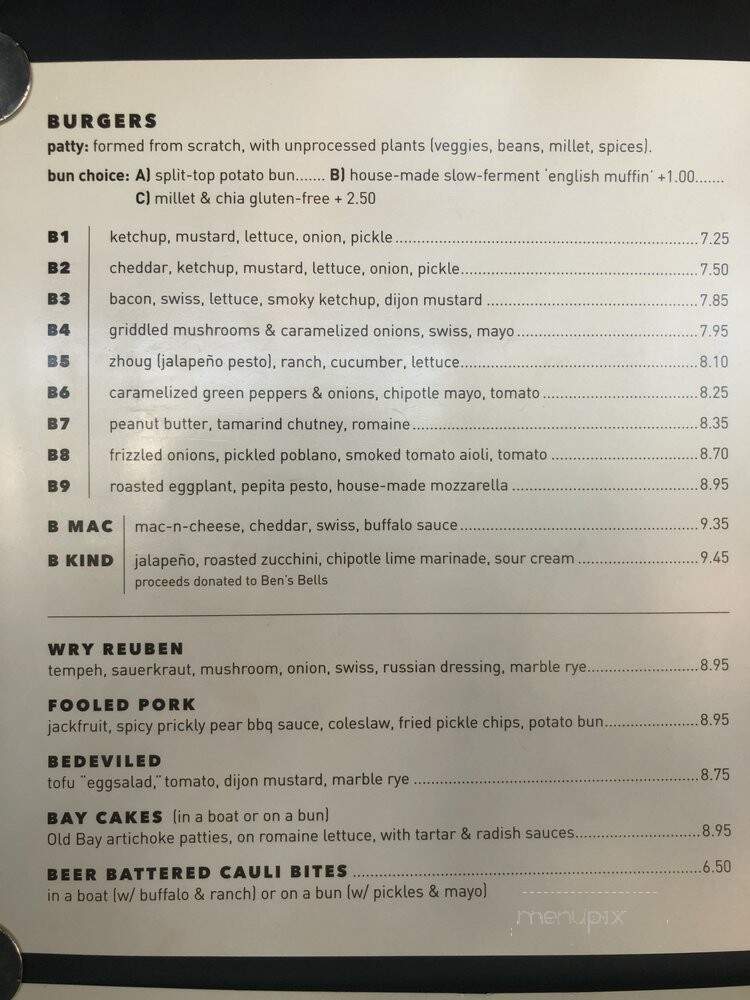 Beaut Burger - Phoenix, AZ menu_pic