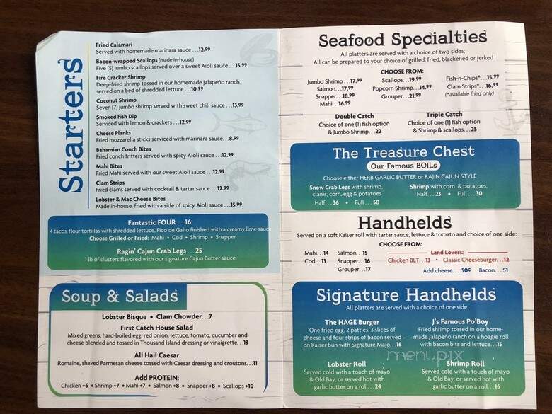 First Catch Seafood & Grill - Parkland, FL menu_pic