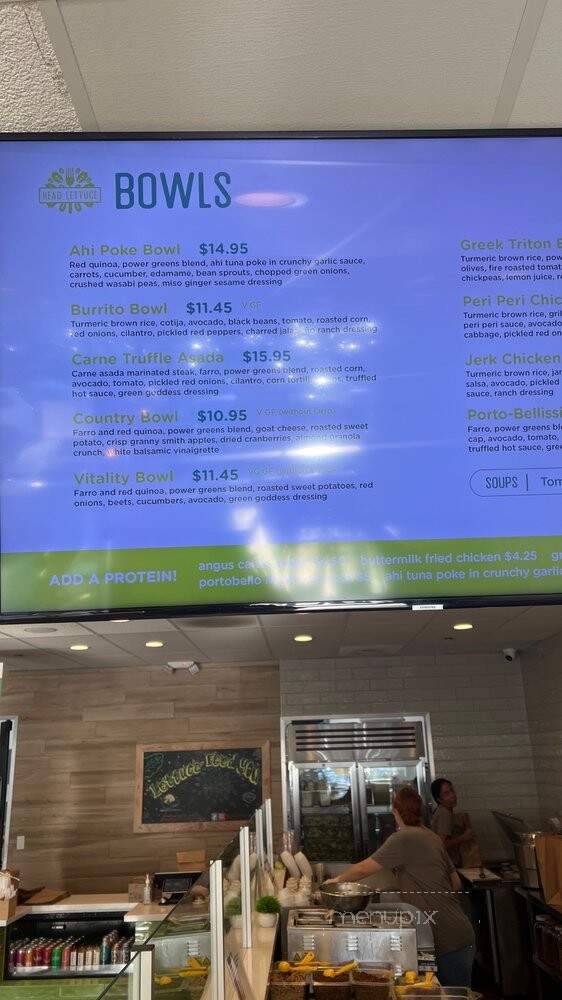 Head Lettuce - La Jolla, CA menu_pic