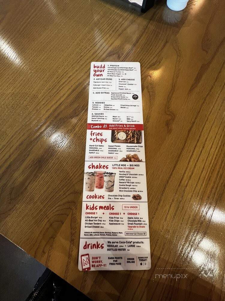MOOYAH Burgers, Fries & Shakes - Orlando, FL menu_pic
