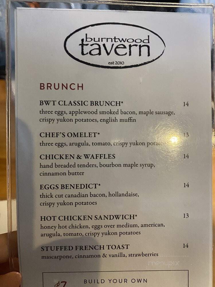 Burntwood Tavern - Orlando, FL menu_pic