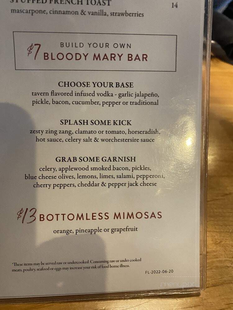 Burntwood Tavern - Orlando, FL menu_pic