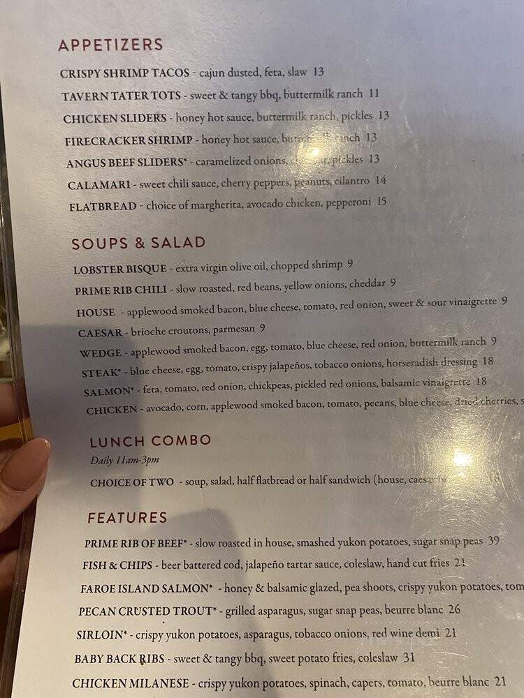 Burntwood Tavern - Orlando, FL menu_pic