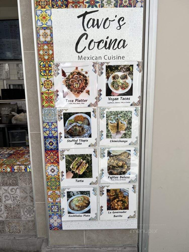 Tavo's Cocina - Irvine, CA menu_pic