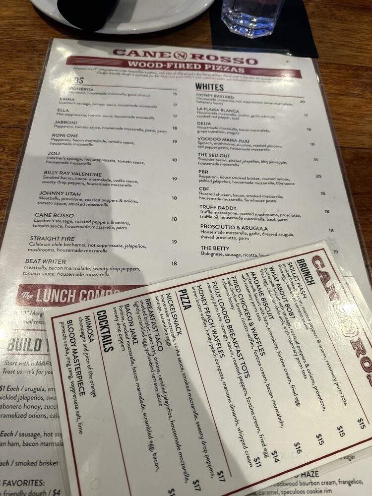 Cane Rosso - Arlington, TX menu_pic