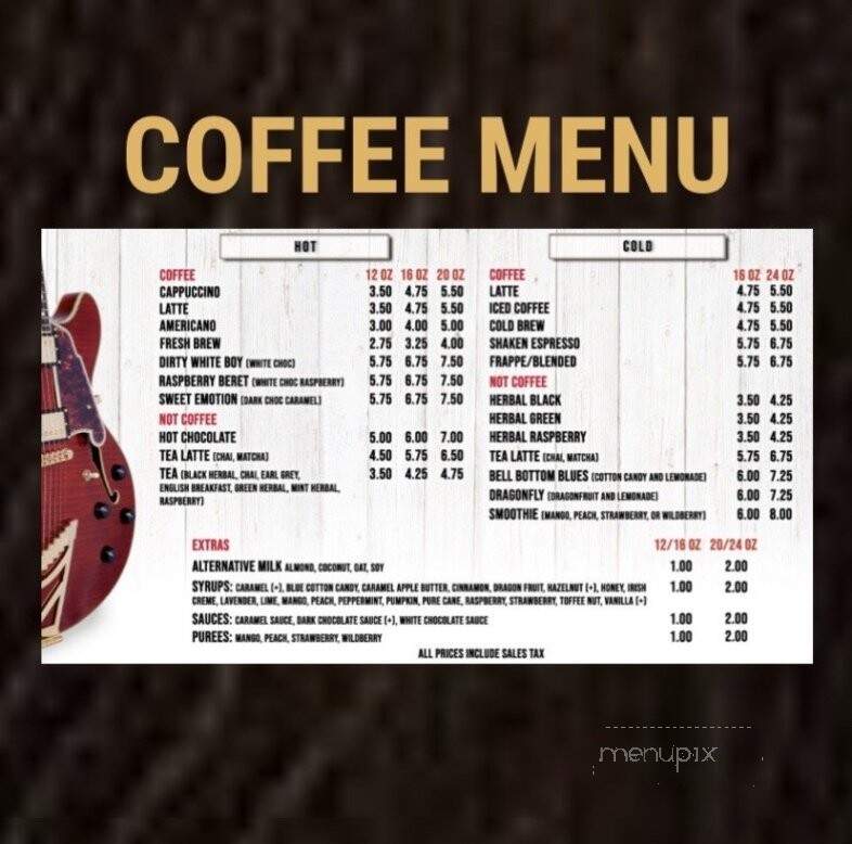 Classic Rock Coffee Co. - Las Vegas, NV menu_pic
