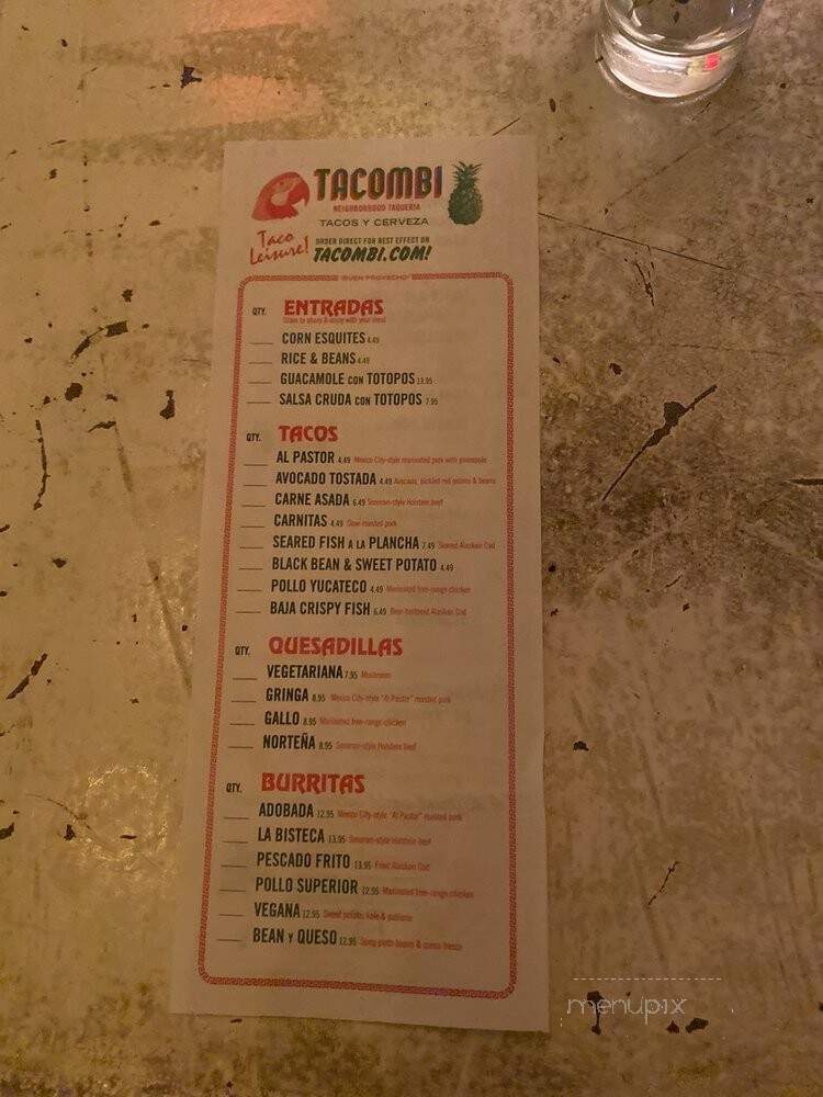 Tacombi - New York, NY menu_pic