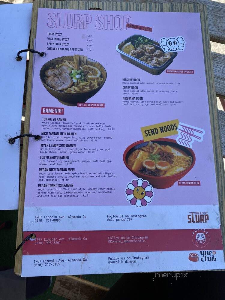 SAGA Kitchen - Alameda, CA menu_pic