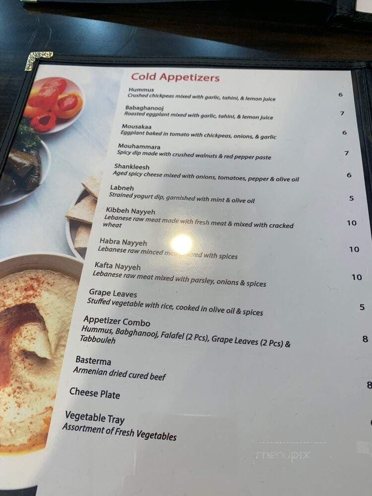 Mona's Kitchen - Los Angeles, CA menu_pic