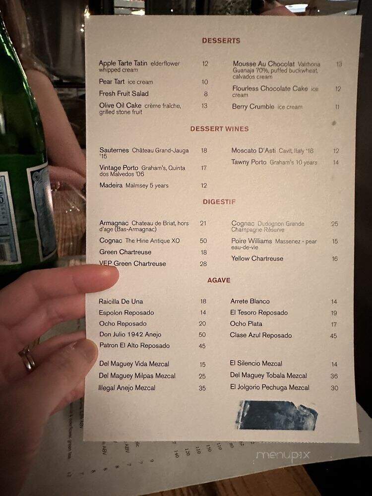 Zinque - Los Angeles, CA menu_pic
