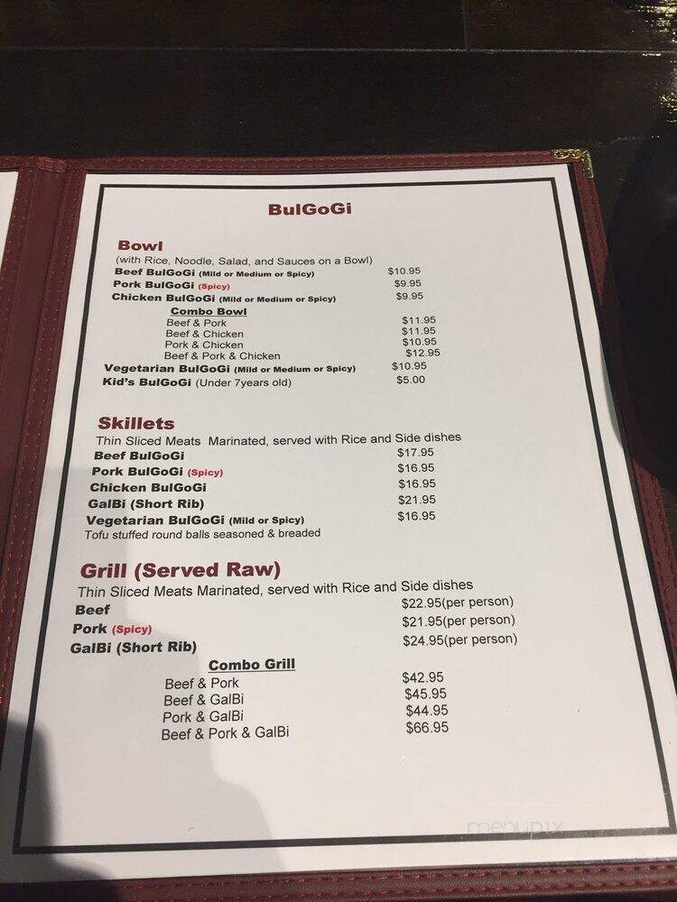 Charlie's Bulgogi - Sarasota Springs, FL menu_pic