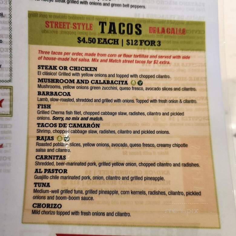 Tequila's Town - Jacksonville, FL menu_pic