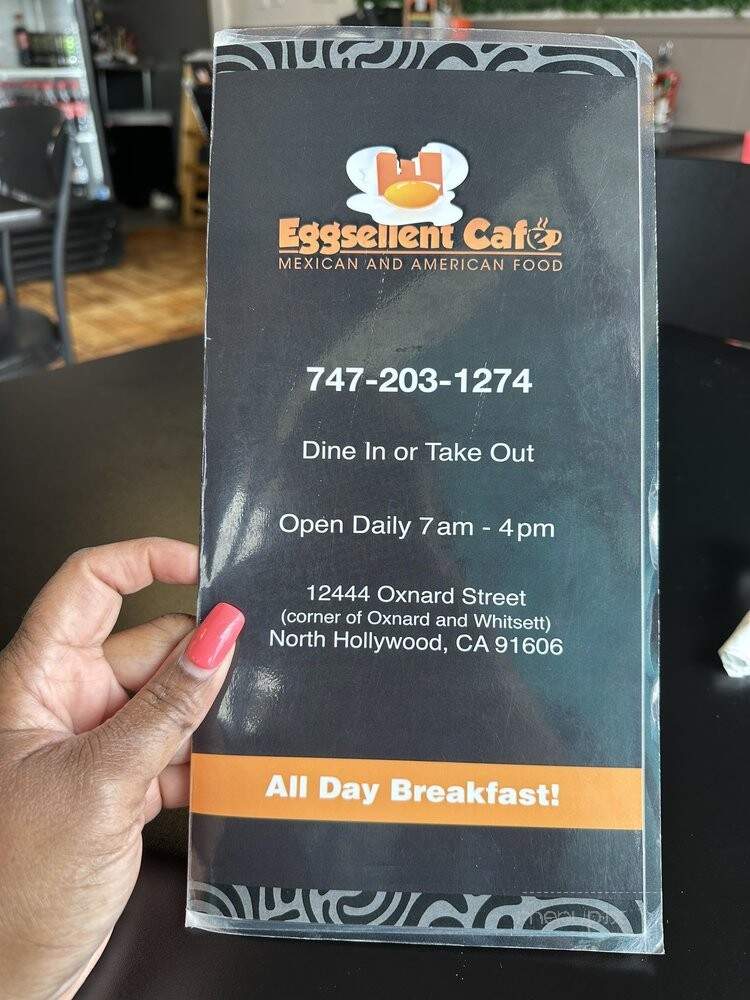 Eggsellent Cafe - Los Angeles, CA menu_pic