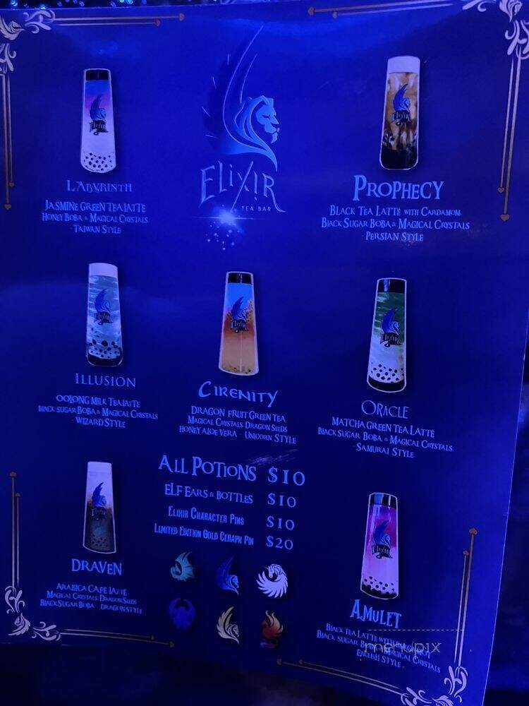 Elixir Tea Bar - Laguna Hills, CA menu_pic