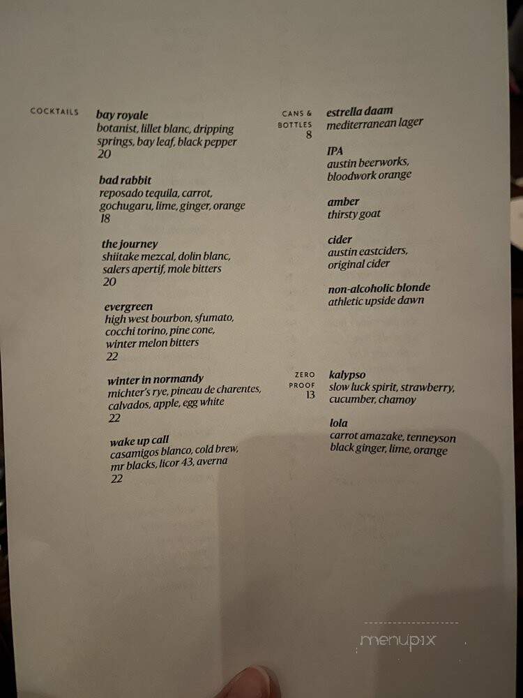 Hestia - Austin, TX menu_pic