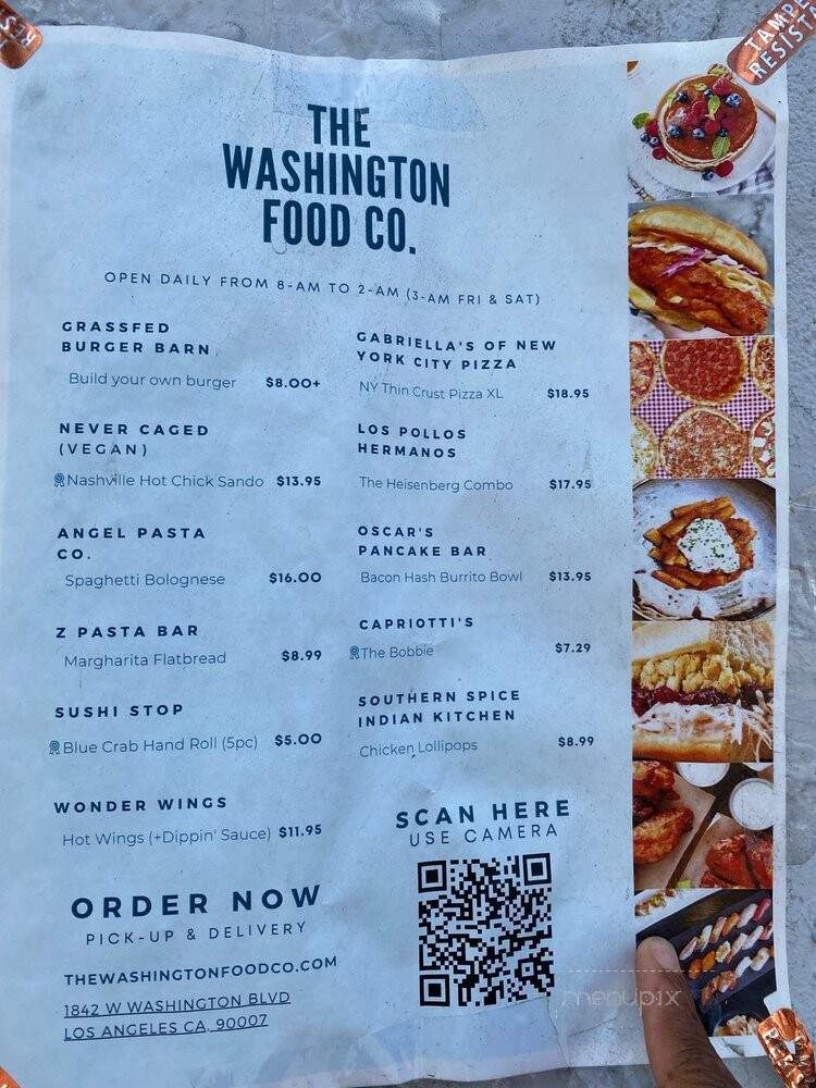 Never Caged - Los Angeles, CA menu_pic