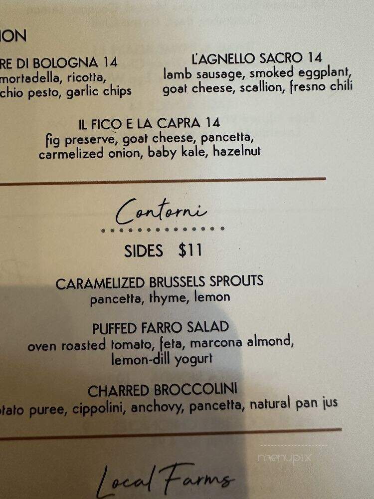 Culaccino - Franklin, TN menu_pic