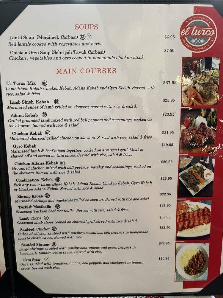 El Turco Grill - Hackensack, NJ menu_pic
