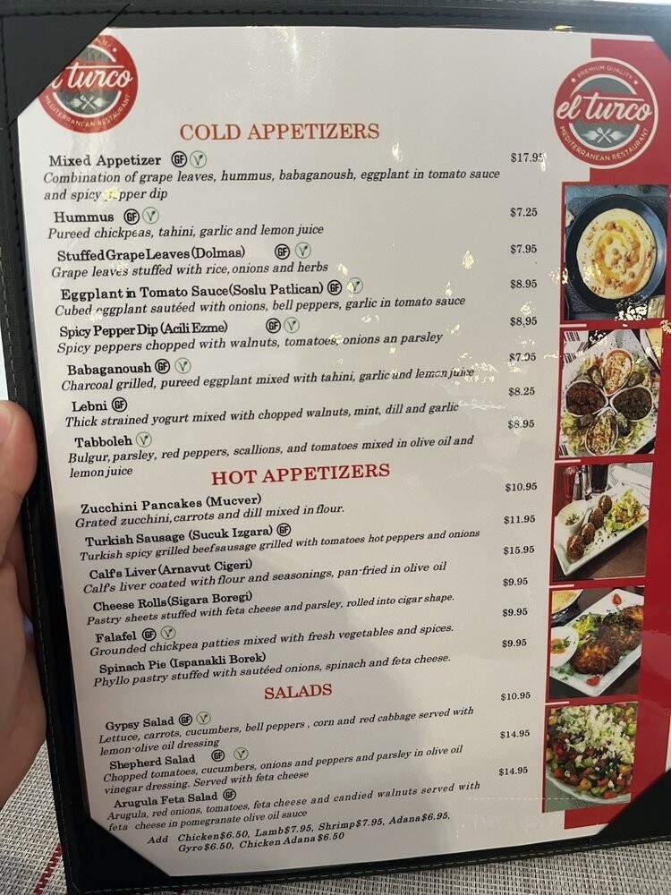El Turco Grill - Hackensack, NJ menu_pic