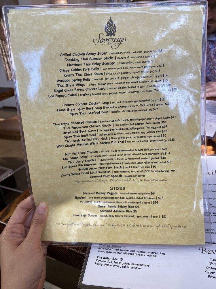 Sovereign Modern Thai Cuisine - San Diego, CA