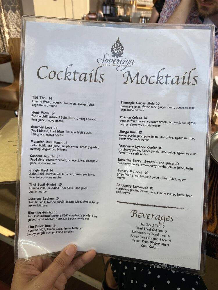 Sovereign Modern Thai Cuisine - San Diego, CA