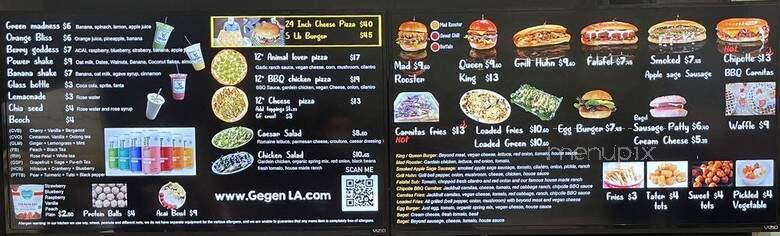 Gegen - Los Angeles, CA menu_pic