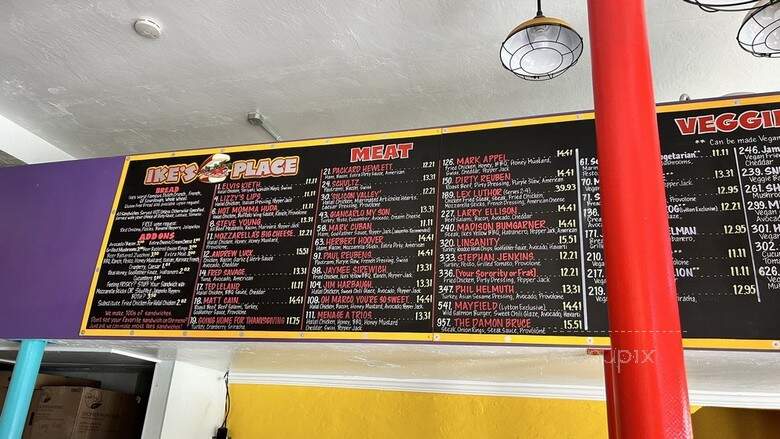 Ike's Love and Sandwiches - Palo Alto, CA menu_pic
