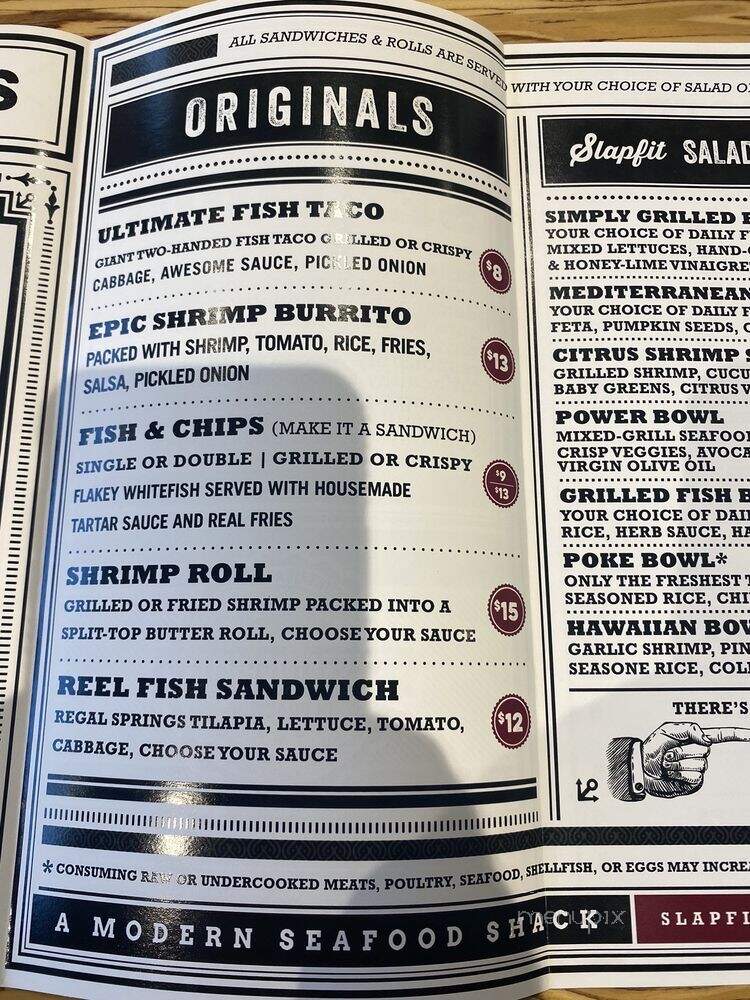 Slapfish - Pooler, GA menu_pic