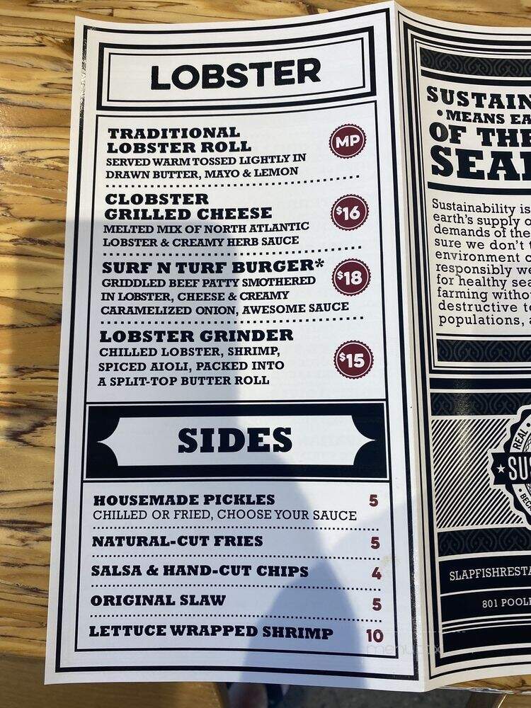 Slapfish - Pooler, GA menu_pic