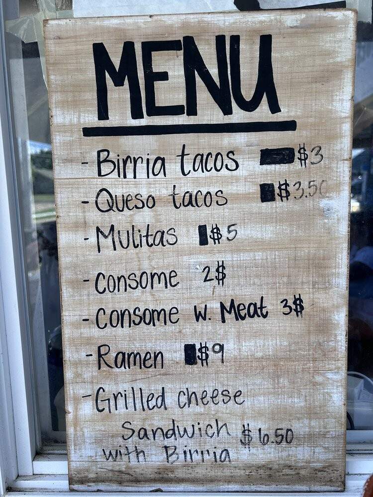 La Tunita 512 - Austin, TX menu_pic