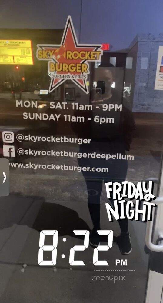 Sky Rocket Burger - Dallas, TX menu_pic