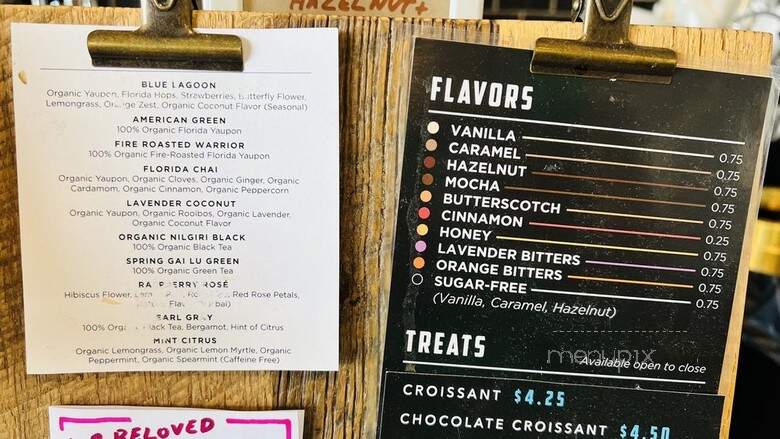 Foxtail Coffee - Orlando, FL menu_pic