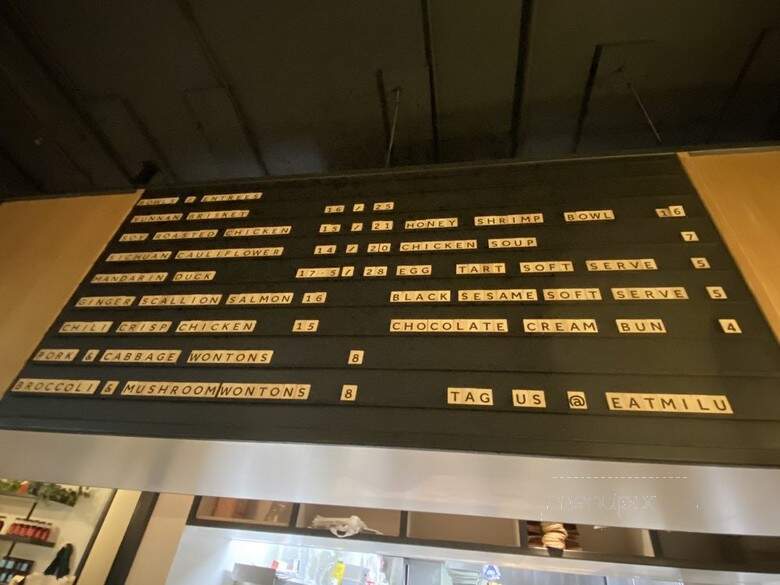 Milu - New York, NY menu_pic