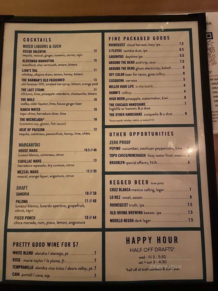Pilsen Yards - Chicago, IL menu_pic