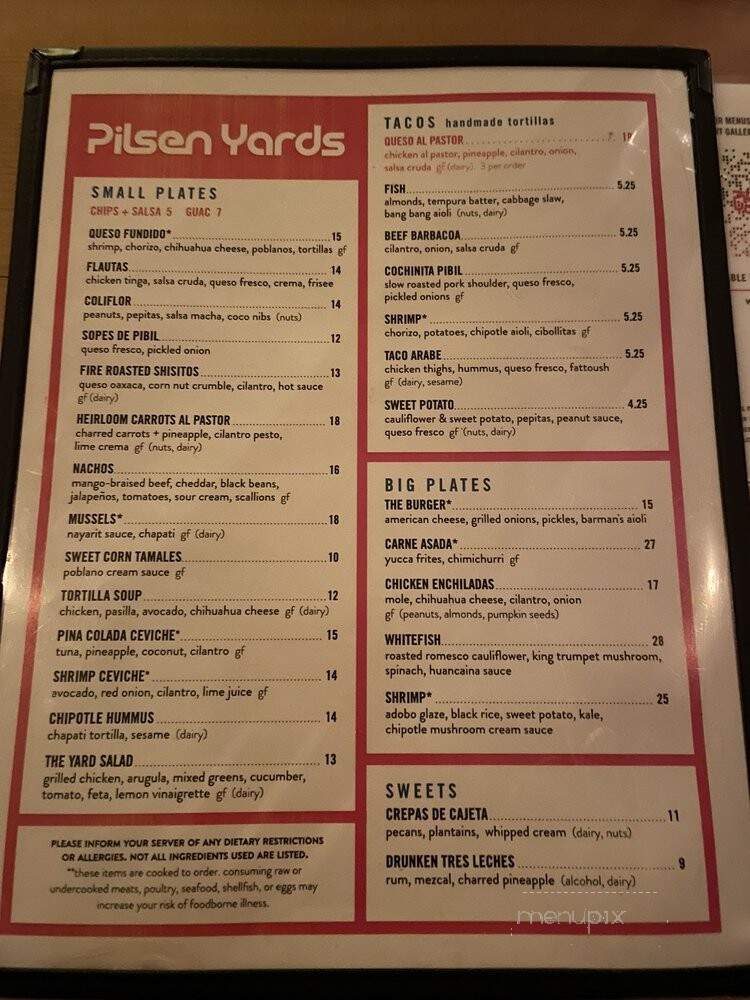 Pilsen Yards - Chicago, IL menu_pic