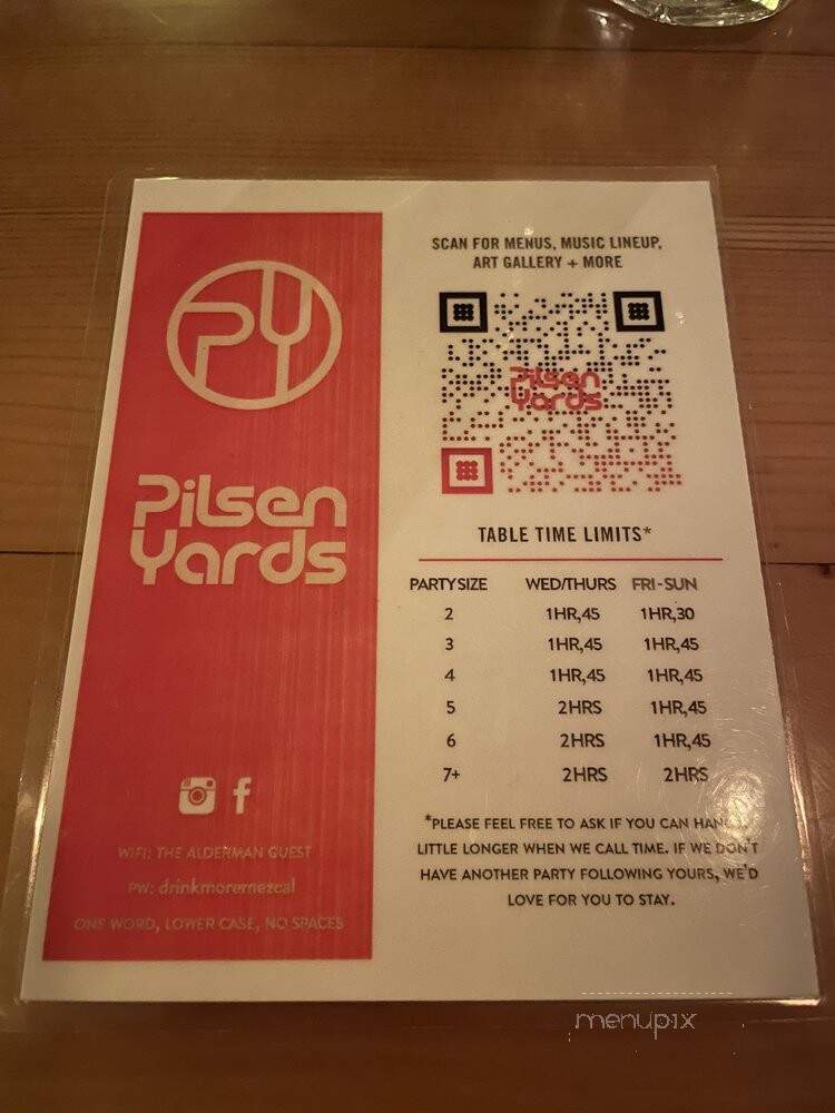 Pilsen Yards - Chicago, IL menu_pic