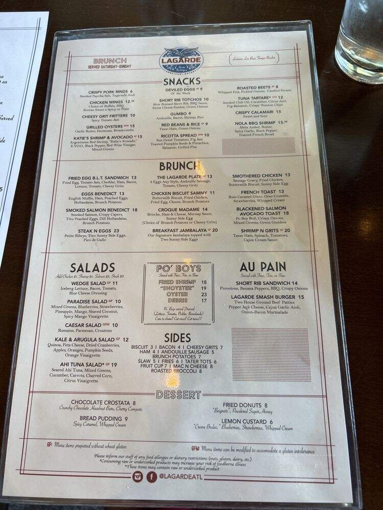 Lagarde American Eatery - Chamblee, GA menu_pic