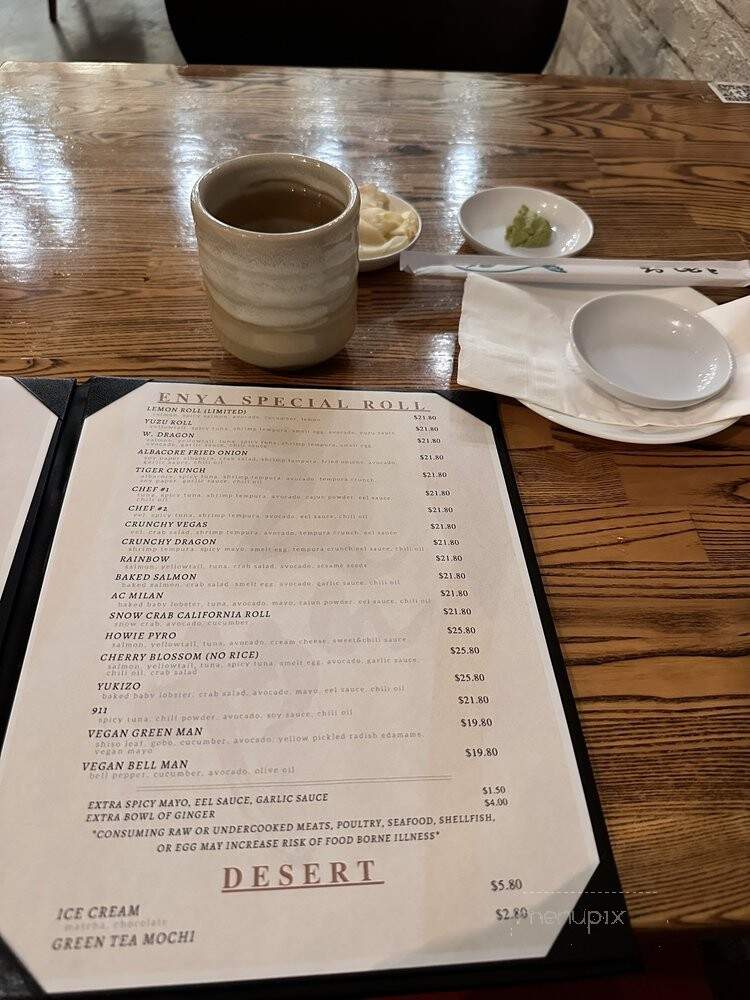 Sushi Enya - Marina del Rey, CA menu_pic