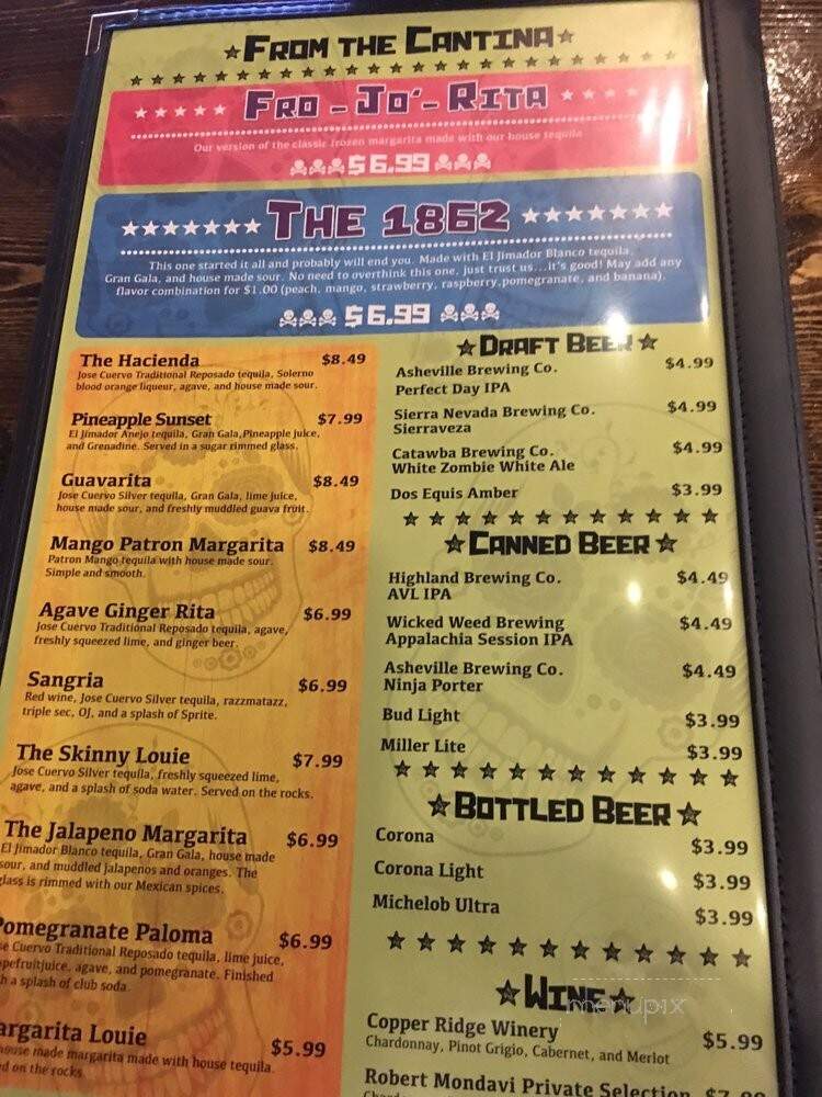 Cantina Louie - Asheville, NC menu_pic