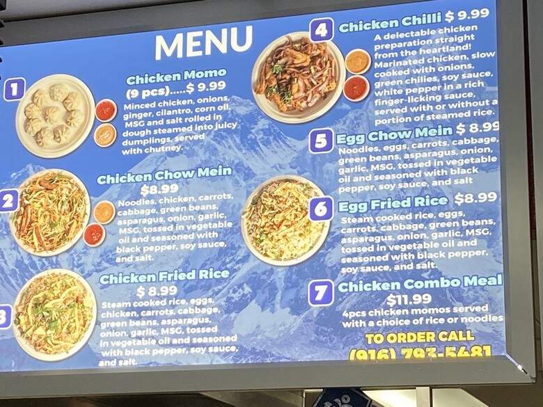 The Everest Momo - Rancho Cordova, CA menu_pic