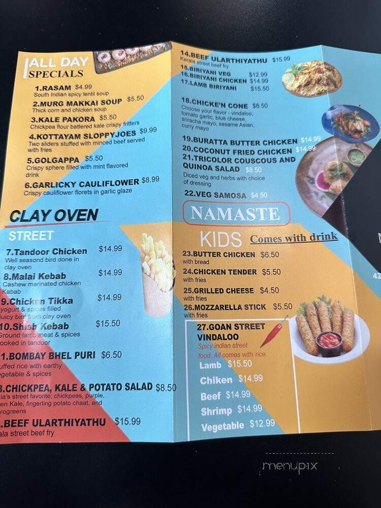 Namaste Indian Street Food - Evans, GA